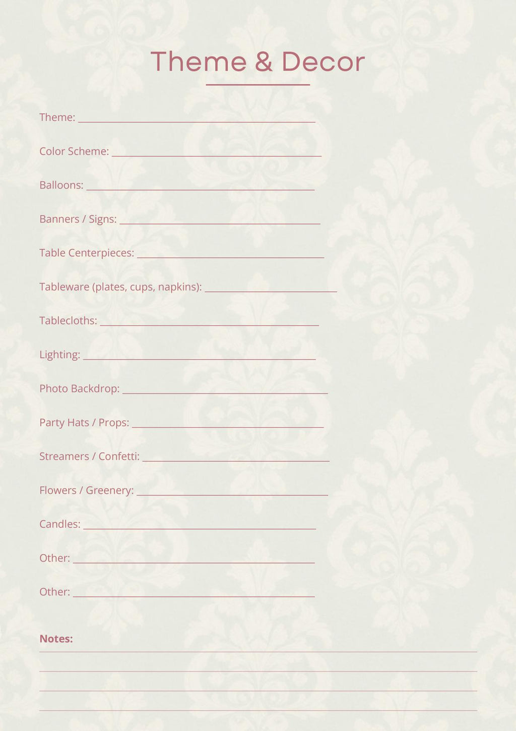 Birthday Planner Bundle