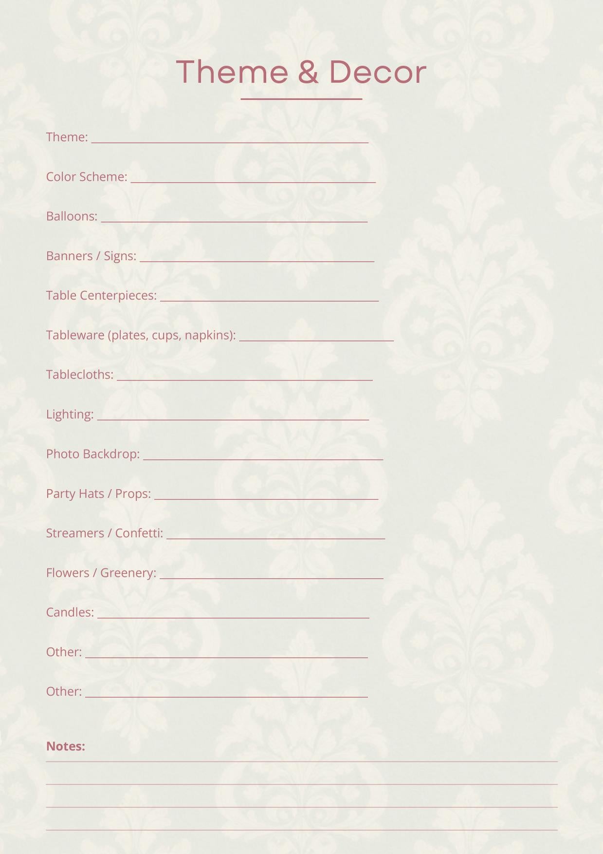Birthday Planner Bundle