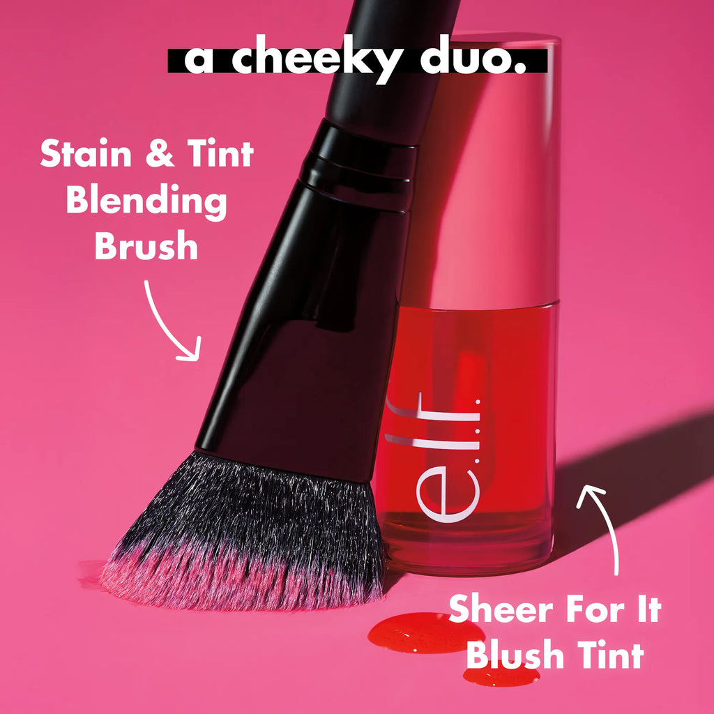 Experience Effortless Beauty with E.L.F. Sheer for It Blush Tint & Lip Stain - Hydrating, Long-Lasting Color for Cheeks and Lips